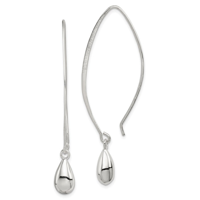 Stella Silver 925 Sterling Silver Fancy Earrings, 58mm x 6mm