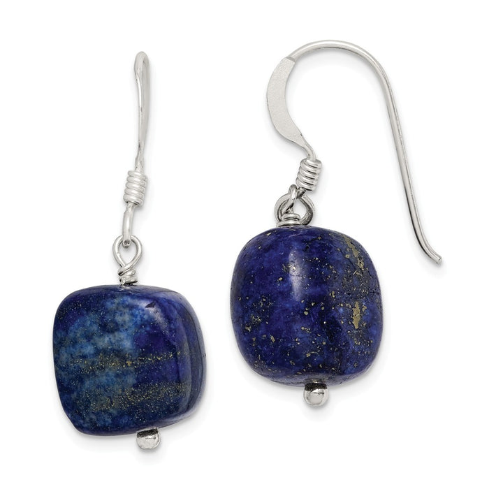 Stella Silver 925 Sterling Silver Blue Sodalite Earrings, 30mm x 10mm