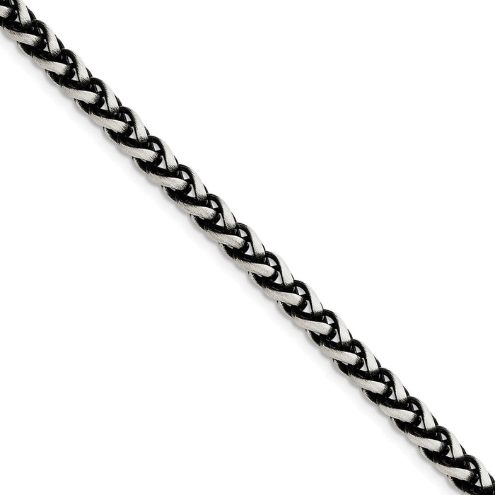Million Charms 925 Sterling Silver Antiqued Fancy Link Bracelet, Chain Length: 8.5 inches
