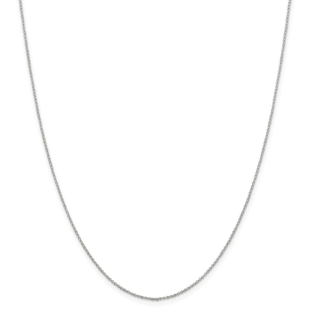 Million Charms 925 Sterling Silver 1.1mm Rolo Chain, Chain Length: 16 inches