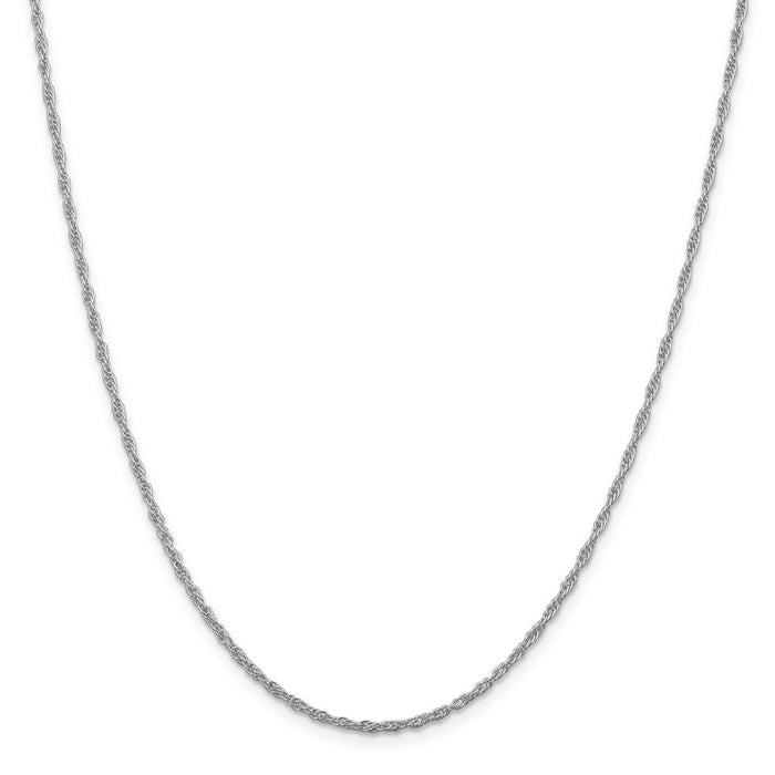 Million Charms 925 Sterling Silver Rhodium-plated 2.0mm Loose Rope Chain, Chain Length: 20 inches