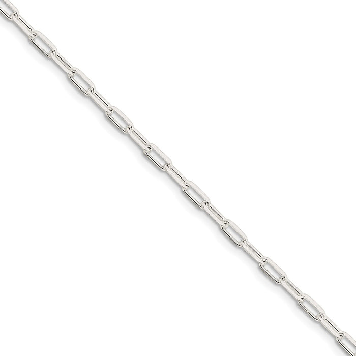 Million Charms 925 Sterling Silver 3.25mm Fancy Link Chain, Chain Length: 7 inches
