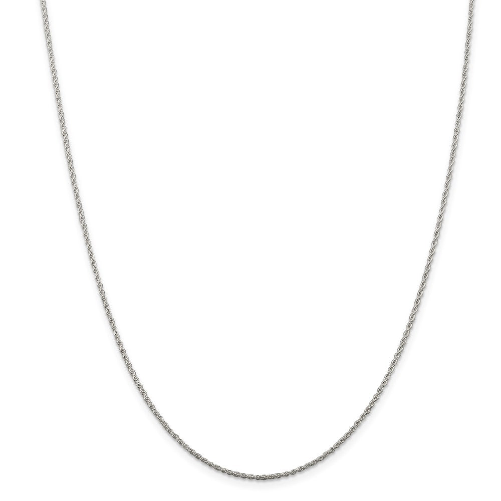 Million Charms 925 Sterling Silver 1.3mm Loose Rope Chain, Chain Length: 16 inches