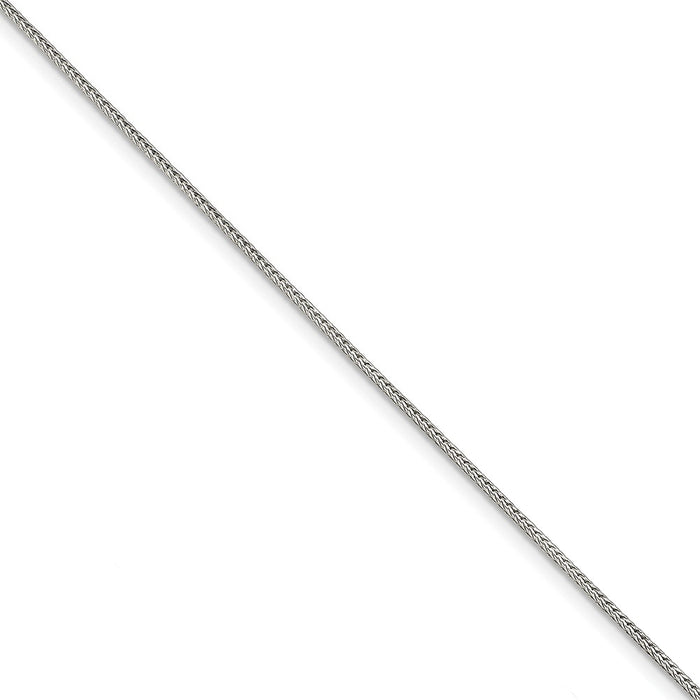 Million Charms 925 Sterling Silver 1.45mm Diamond-cut Round Franco Chain, Chain Length: 8 inches