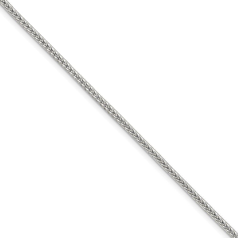 Million Charms 925 Sterling Silver 2.5mm Diamond-cut Round Franco Chain, Chain Length: 7 inches