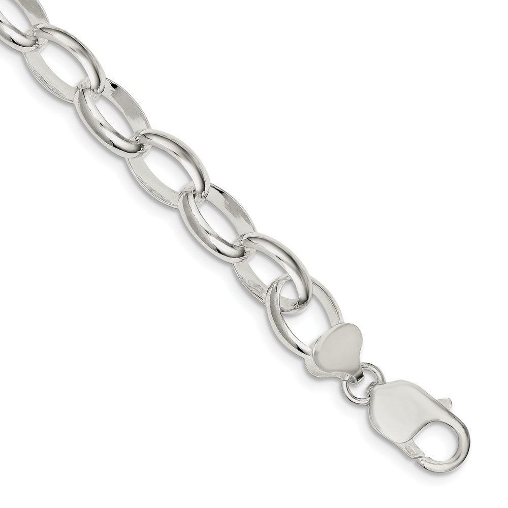 Million Charms 925 Sterling Silver Rolo Bracelet, Chain Length: 7.5 inches