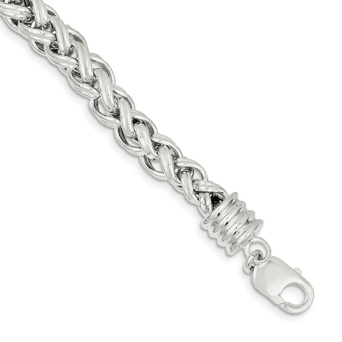 Million Charms 925 Sterling Silver Fancy Bracelet, Chain Length: 7.75 inches