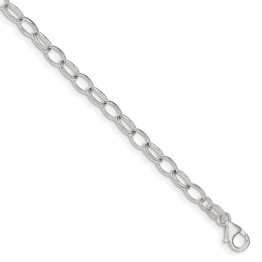 Million Charms 925 Sterling Silver Polished Fancy Link Bracelet, Chain Length: 7.5 inches