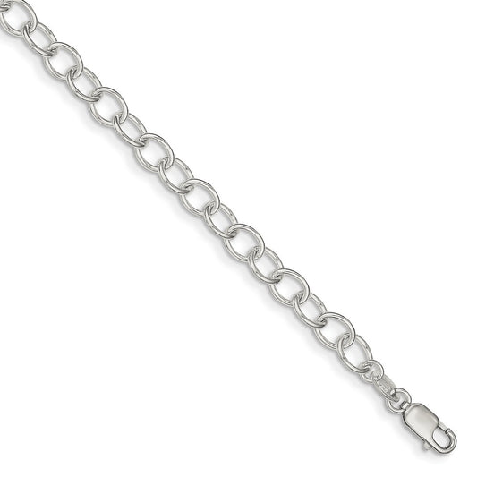 Million Charms 925 Sterling Silver Polished Fancy Link Bracelet, Chain Length: 7.5 inches