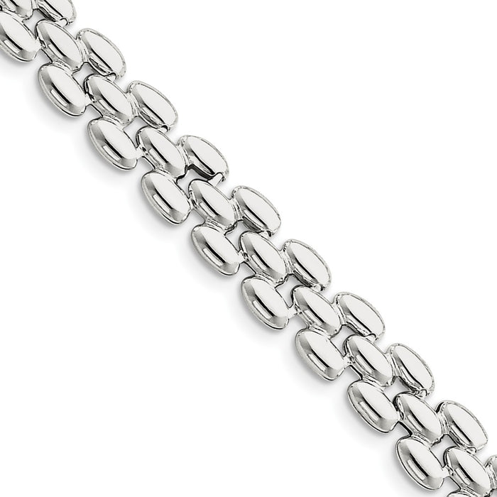 Million Charms 925 Sterling Silver Fancy Bracelet, Chain Length: 7 inches