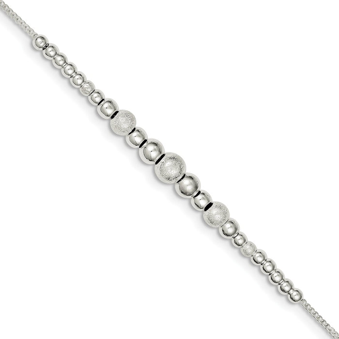 Million Charms 925 Sterling Silver Fancy Bracelet, Chain Length: 7.5 inches