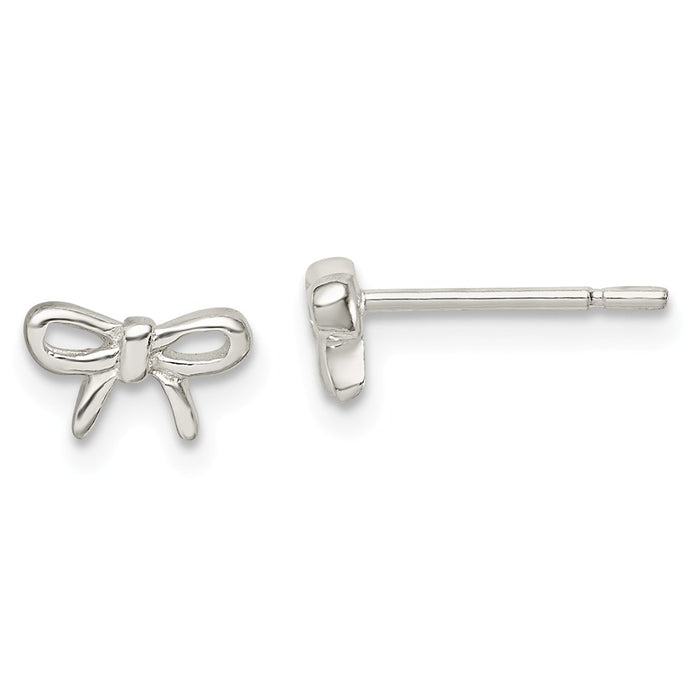 Stella Silver 925 Sterling Silver Madi K Bow Post Earrings,
