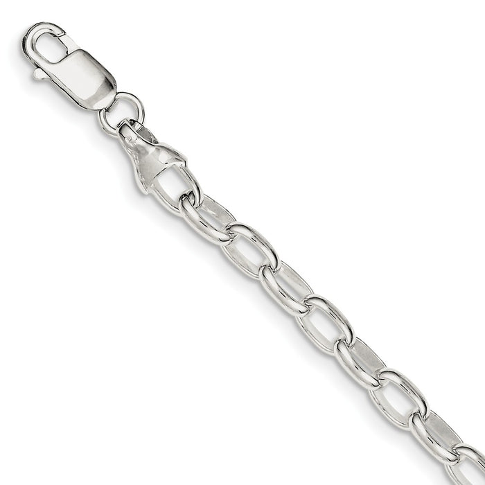 Million Charms 925 Sterling Silver 7.5inch Fancy Link Bracelet, Chain Length: 7.5 inches