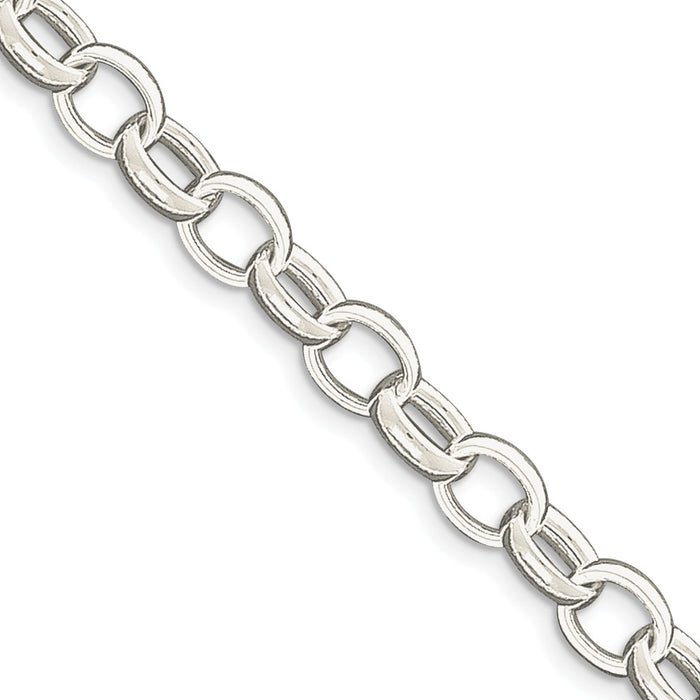 Million Charms 925 Sterling Silver 7.5inch Fancy Link Bracelet, Chain Length: 7.5 inches