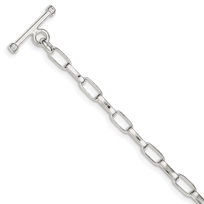 Million Charms 925 Sterling Silver 7.5inch Fancy Link Bracelet, Chain Length: 7.5 inches