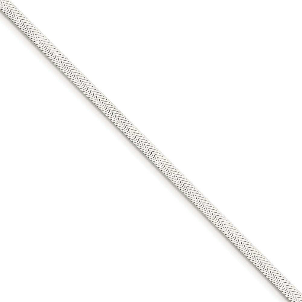 Million Charms 925 Sterling Silver 3.25mm Magic Herringbone Chain, Chain Length: 7 inches