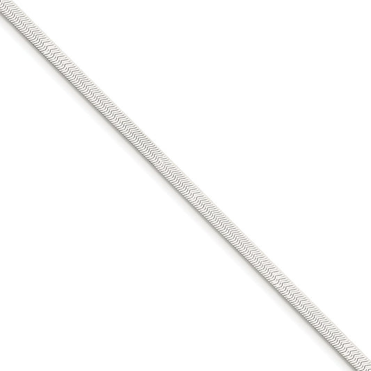 Million Charms 925 Sterling Silver 3.25mm Magic Herringbone Chain, Chain Length: 7 inches