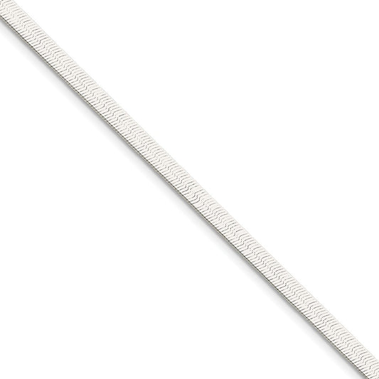 Million Charms 925 Sterling Silver 4.5mm Magic Herringbone Chain, Chain Length: 8 inches