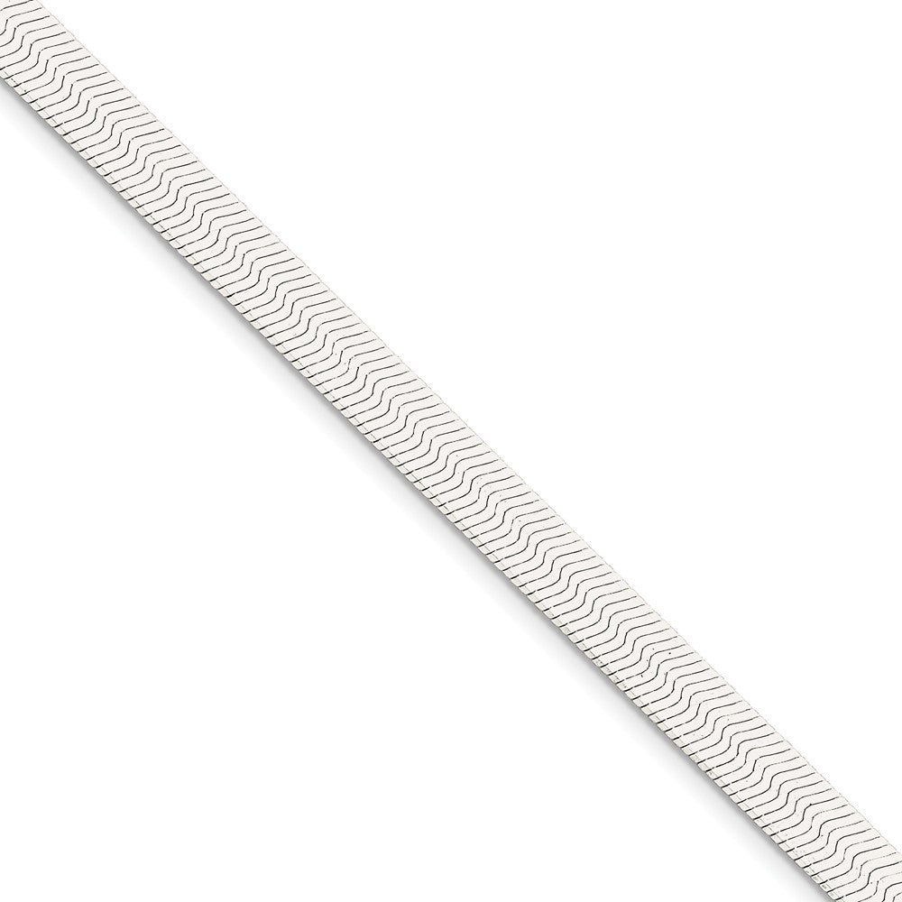 Million Charms 925 Sterling Silver 7mm Magic Herringbone Chain, Chain Length: 7 inches