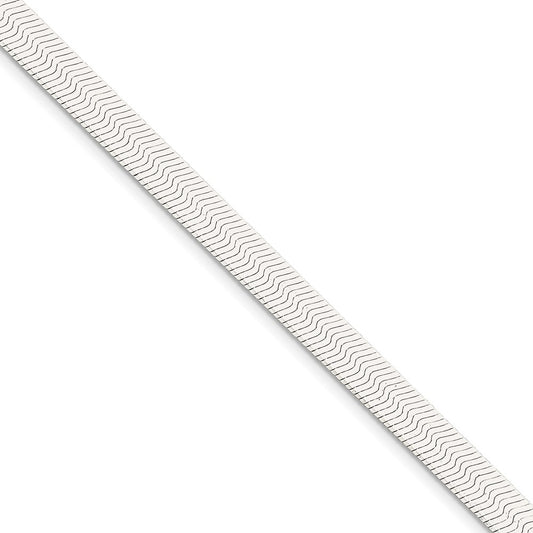 Million Charms 925 Sterling Silver 7mm Magic Herringbone Chain, Chain Length: 7 inches