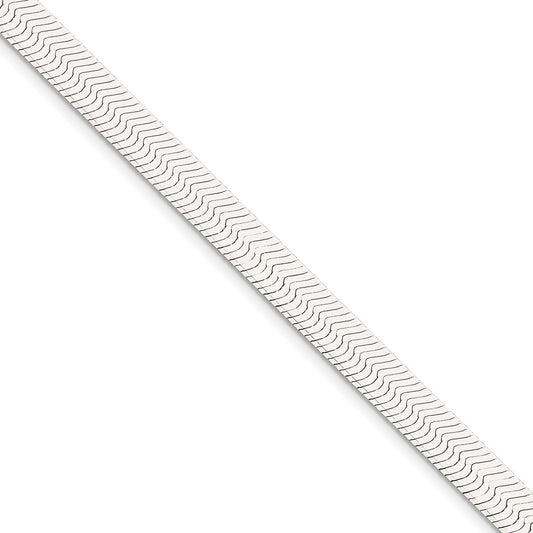 Million Charms 925 Sterling Silver 8mm Magic Herringbone Chain, Chain Length: 7 inches