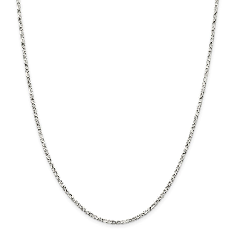 Million Charms 925 Sterling Silver 2.0mm Open Link Chain, Chain Length: 24 inches