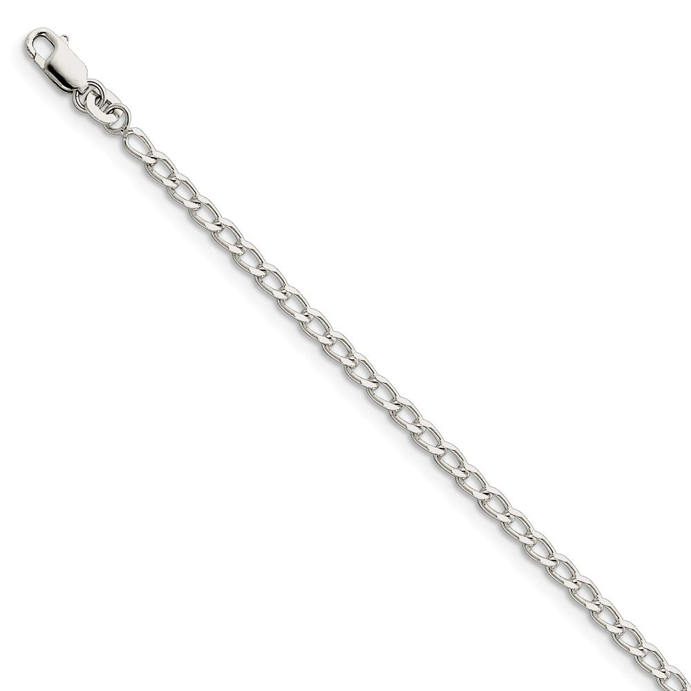 Million Charms 925 Sterling Silver 2.8mm Open Link Chain, Chain Length: 9 inches