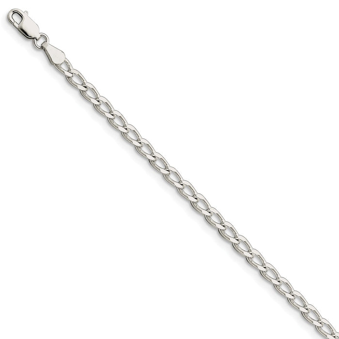 Million Charms 925 Sterling Silver 3.2mm Open Link Chain, Chain Length: 8 inches