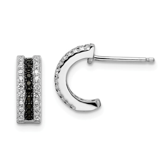 Stella Silver 925 Sterling Silver & Cubic Zirconia ( CZ ) Brilliant Embers Earrings,