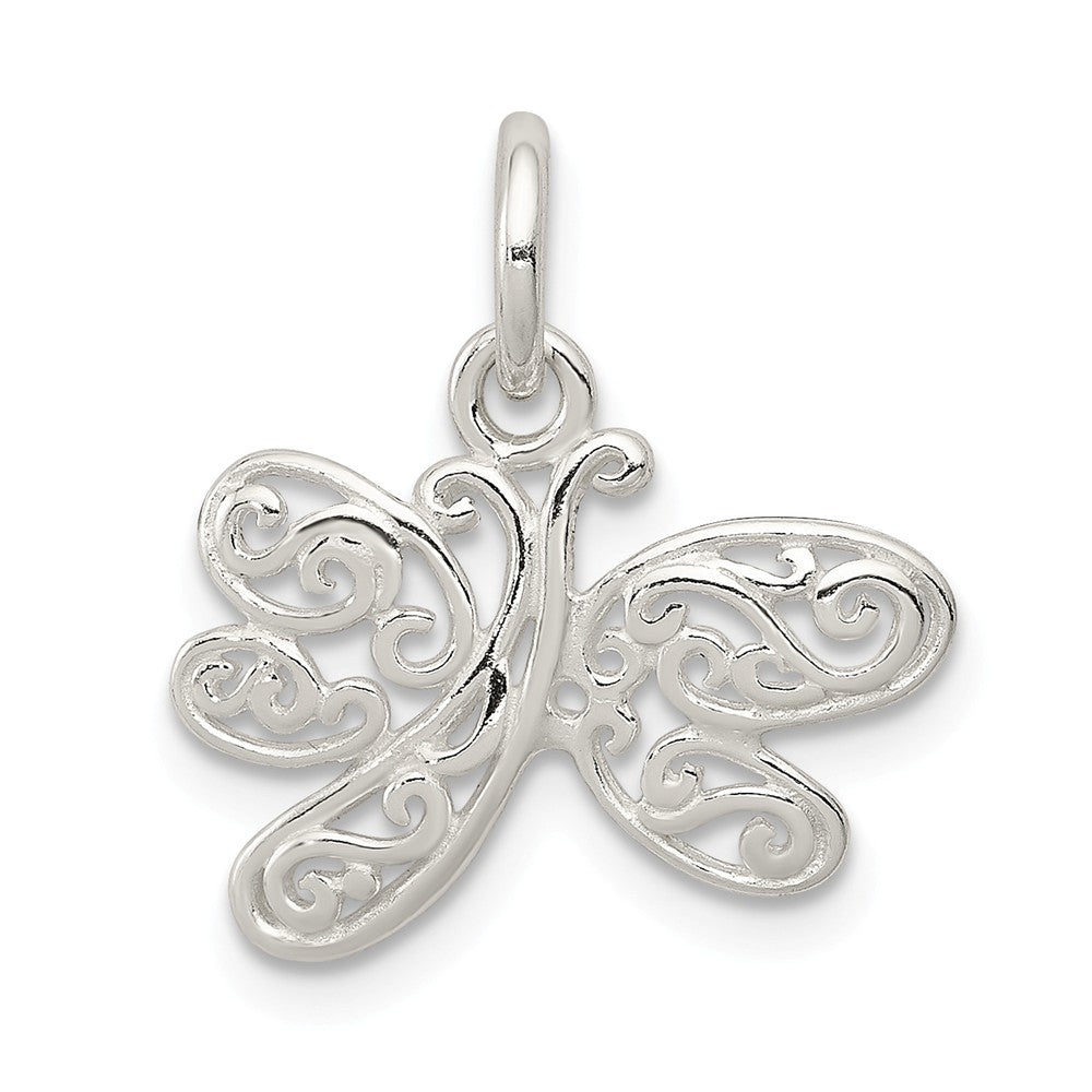 Million Charms 925 Sterling Silver Dragonfly Charm