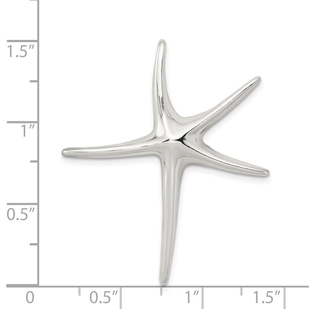 Million Charms 925 Sterling Silver Nautical Starfish Pendant