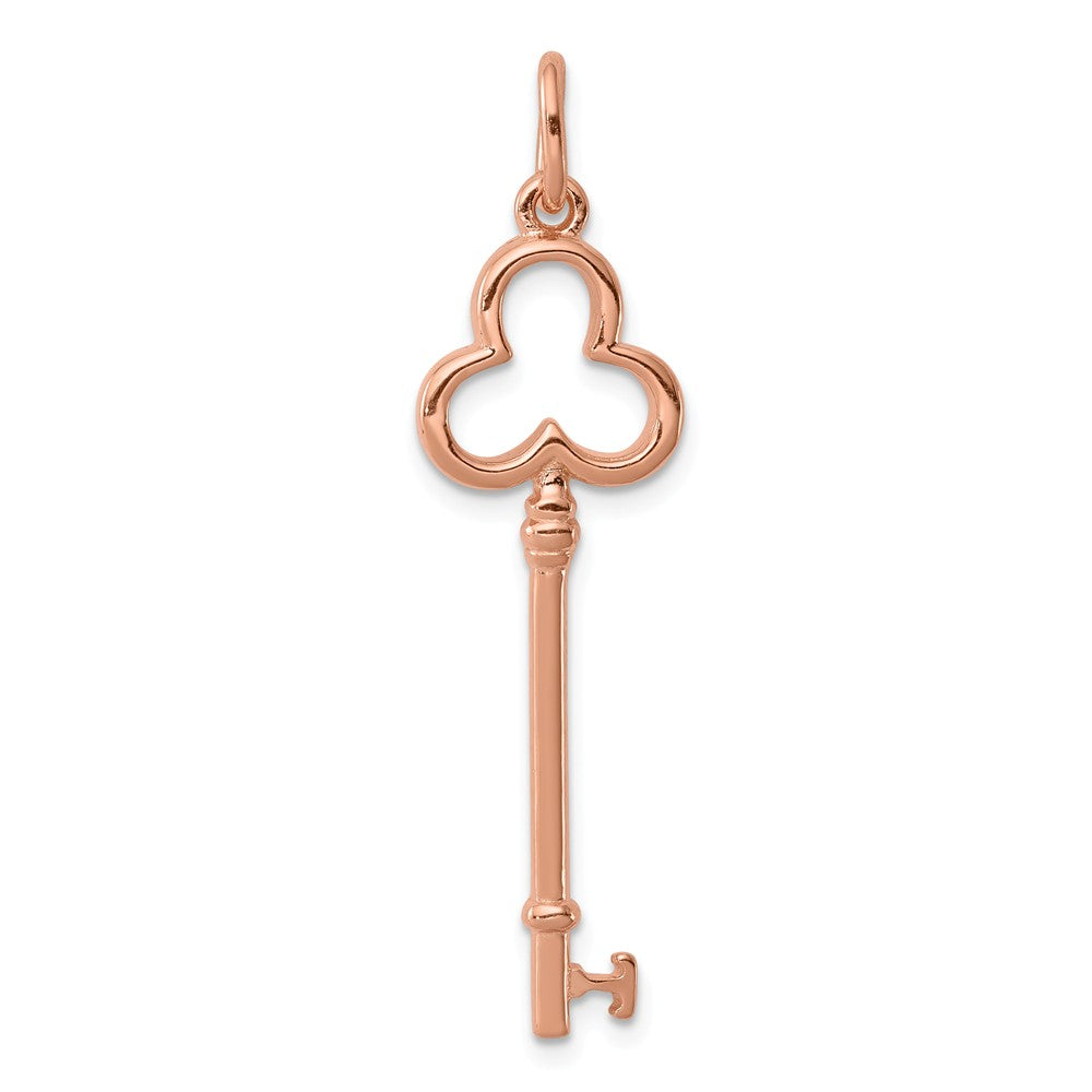Million Charms 925 Sterling Silver, Rose Vermeil Key Pendant