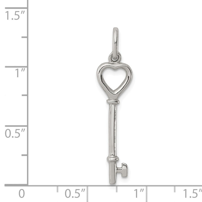 Million Charms 925 Sterling Silver Key Pendant