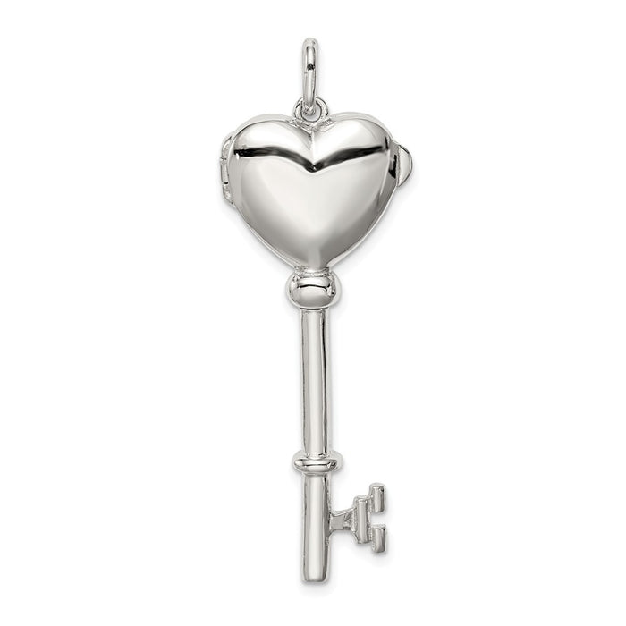 Million Charms 925 Sterling Silver Locket Key Pendant