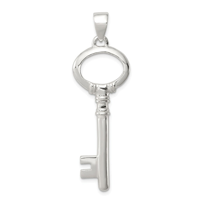 Million Charms 925 Sterling Silver Polished Key Pendant