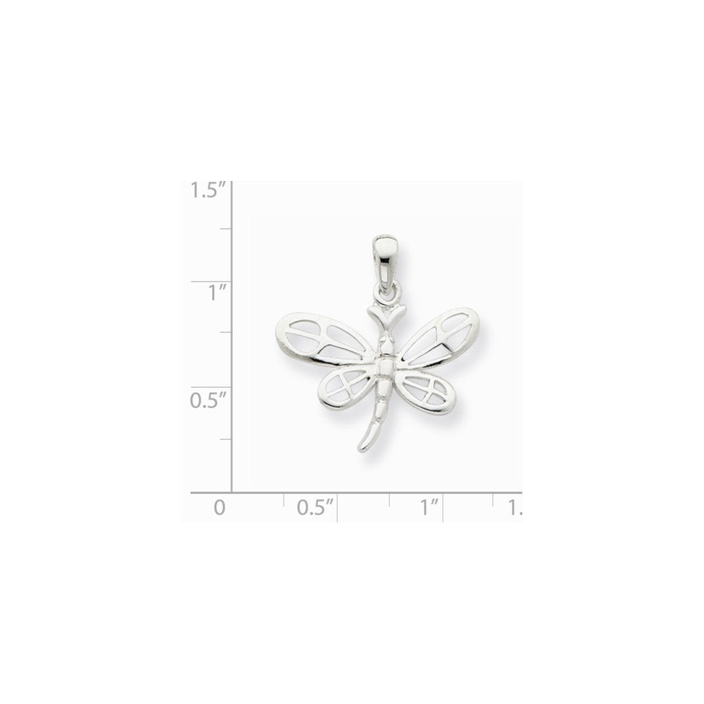 Million Charms 925 Sterling Silver Polished Dragonfly Pendant