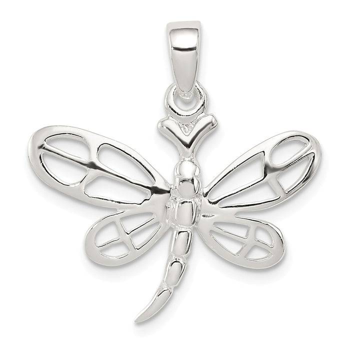 Million Charms 925 Sterling Silver Polished Dragonfly Pendant