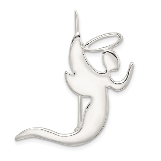 925 Sterling Silver Angel Kneeling in Prayer Pin