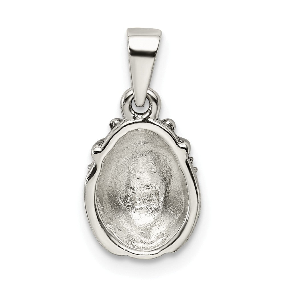 Million Charms 925 Sterling Silver Antiqued Marcasite Ladybug Pendant