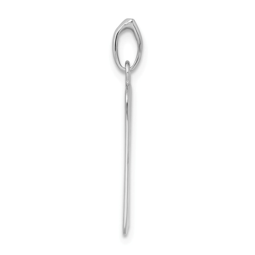 Million Charms 925 Sterling Silver Rhodium-Plated Polished Tree Cut-Out Charm