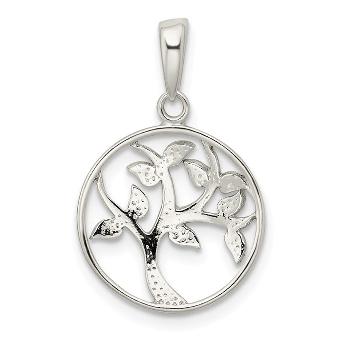 Million Charms 925 Sterling Silver Polished Tree Pendant