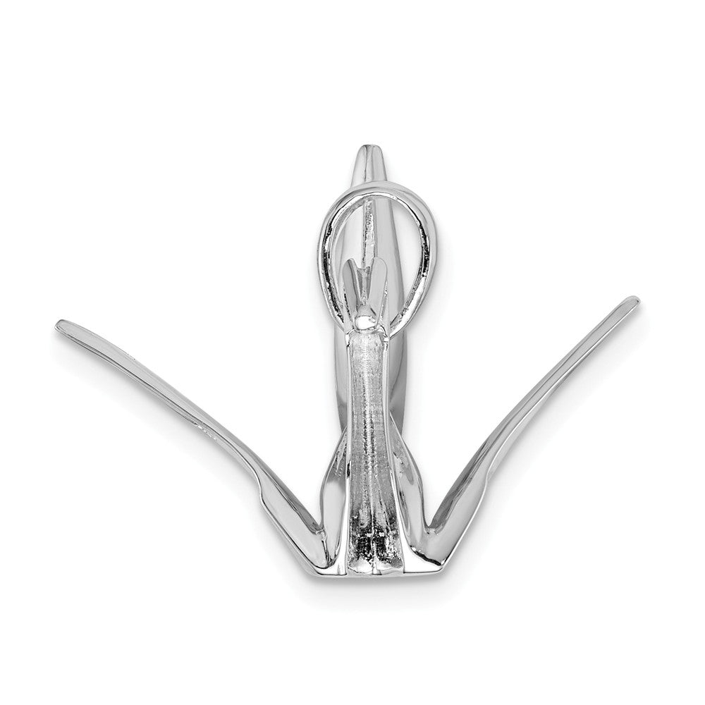Million Charms 925 Sterling Silver Rhodium-Plated Origami Crane Pendant