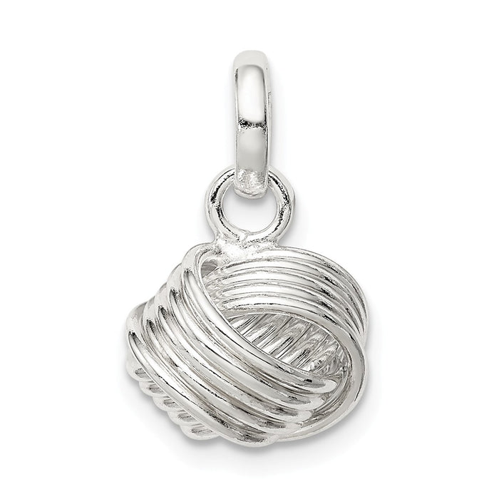 Million Charms 925 Sterling Silver Love Knot Small Pendant