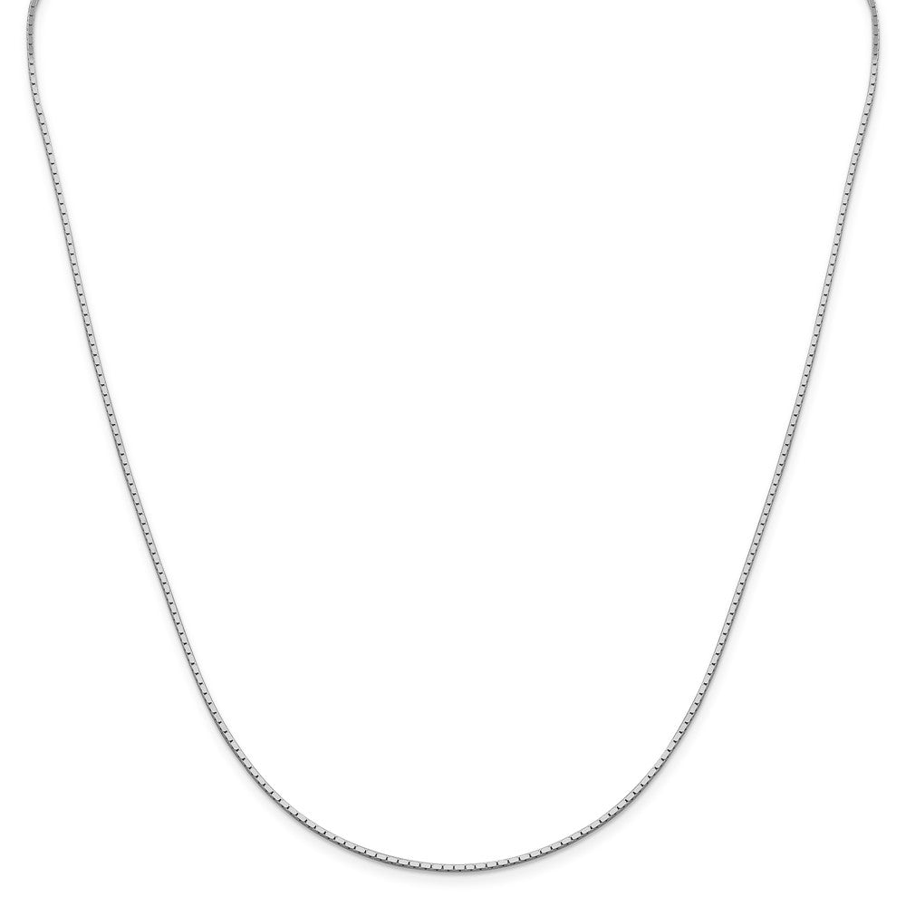 Million Charms 925 Sterling Silver 1.25mm Mirror Box Chain, Chain Length: 16 inches