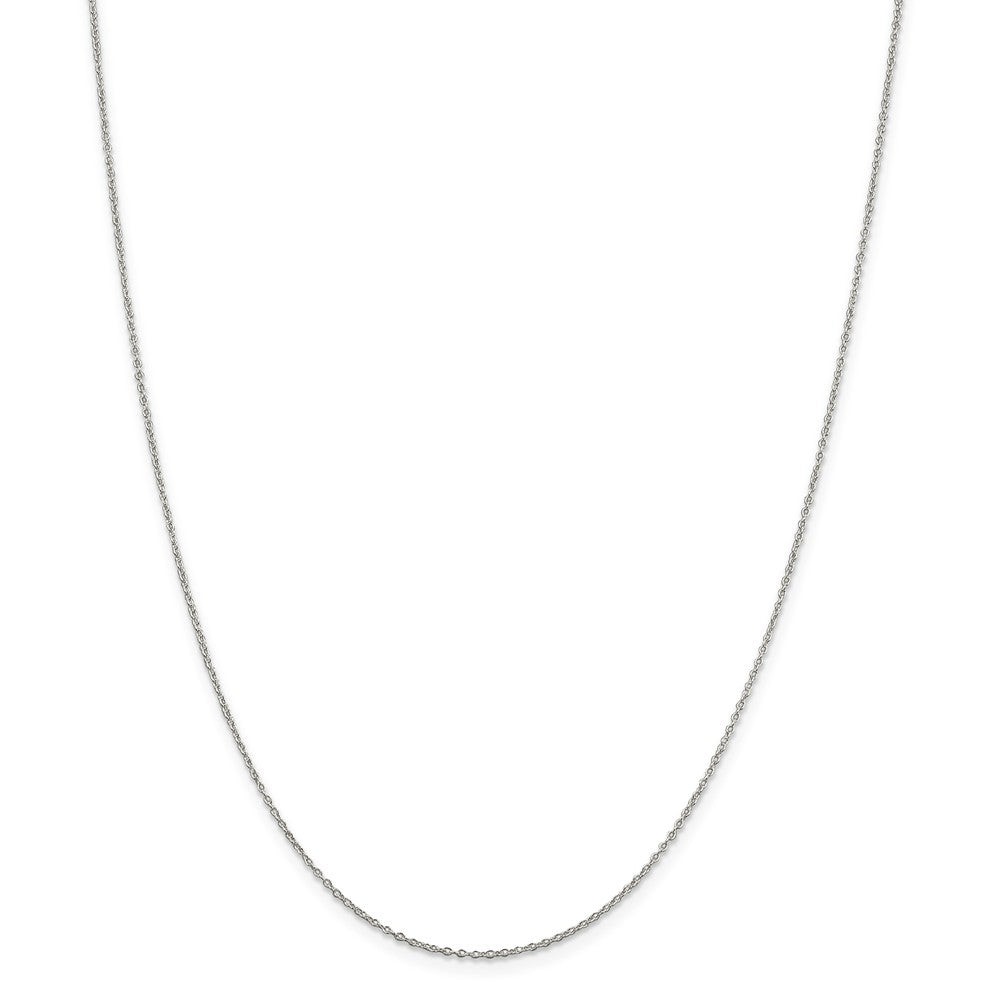Million Charms 925 Sterling Silver 1.10mm Cable Chain, Chain Length: 16 inches
