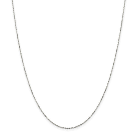 Million Charms 925 Sterling Silver 1.30mm Cable Chain, Chain Length: 16 inches