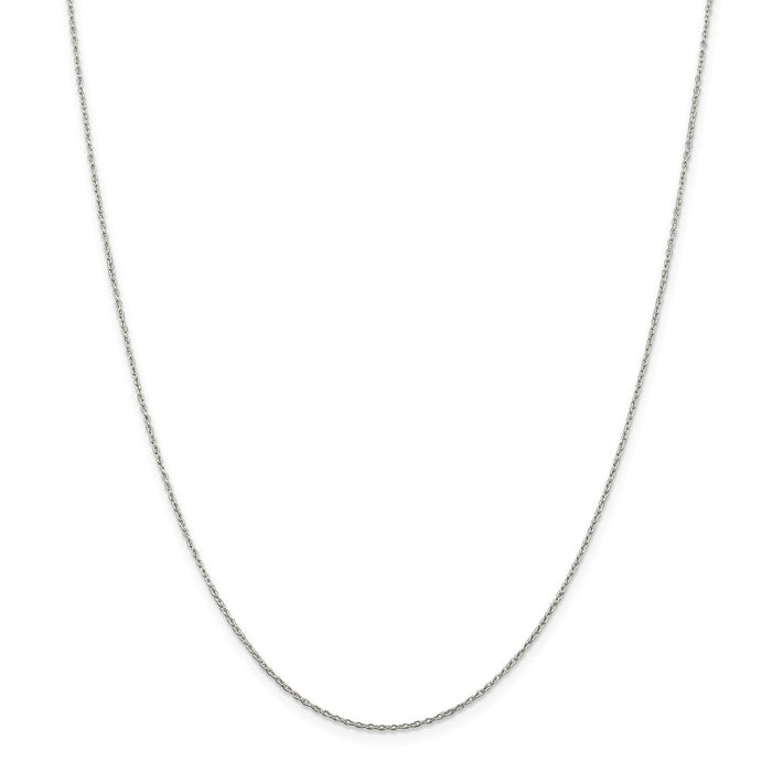 Million Charms 925 Sterling Silver 1.30mm Cable Chain, Chain Length: 16 inches