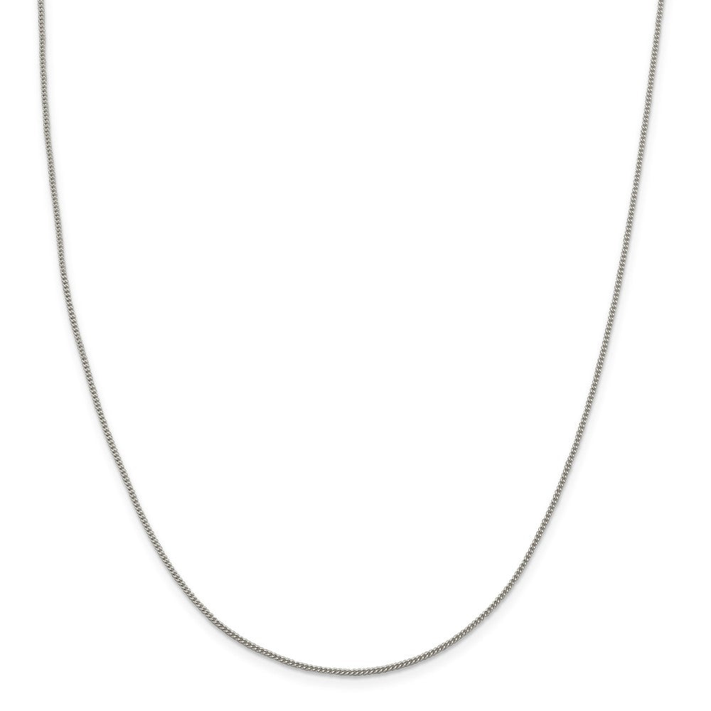 Million Charms 925 Sterling Silver 1.15mm Open Curb Chain, Chain Length: 16 inches