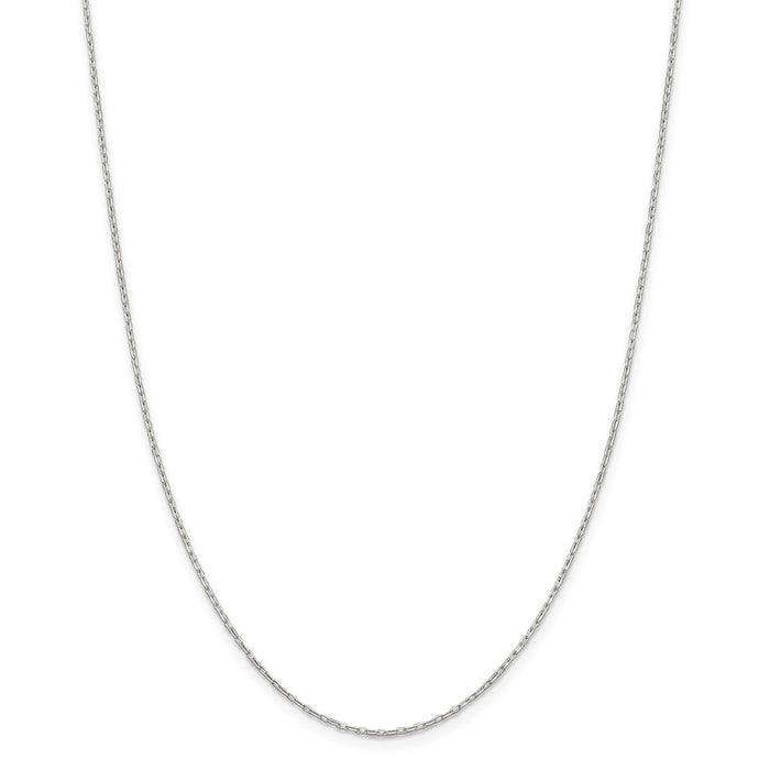 Million Charms 925 Sterling Silver 1mm Cable Chain, Chain Length: 20 inches