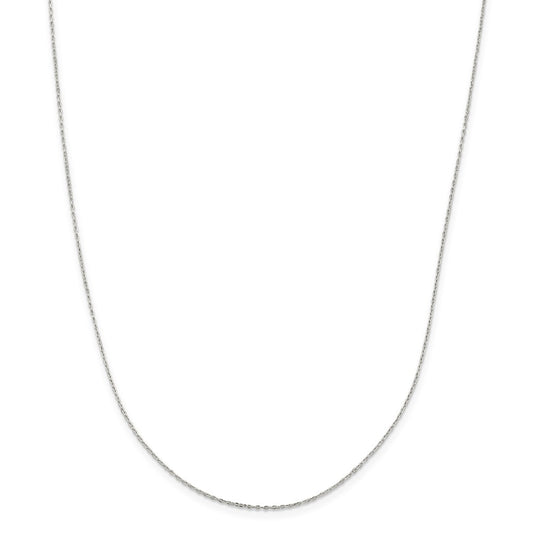 Million Charms 925 Sterling Silver 1.2mm Cable Link Chain, Chain Length: 20 inches